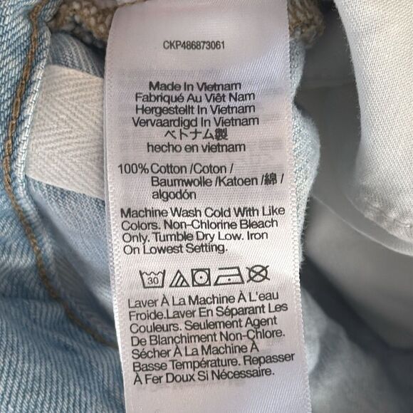 Madewell The '90s Mid-Length Jean Short in Pearlman Wash Womens Size 25 - Picture 7 of 9